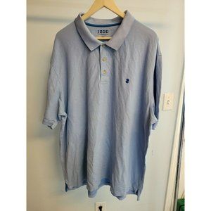 IZOD Advantage Performance Polo Shirt Cool FX Blue Size 3XLT